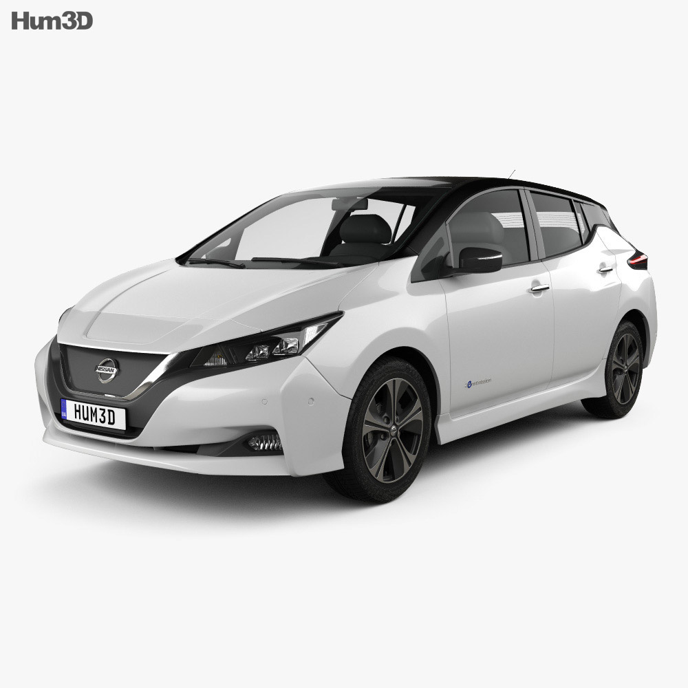 model 3d free car nissan Nissan Leaf Hum3D 2018 Vehicles model 3D  on