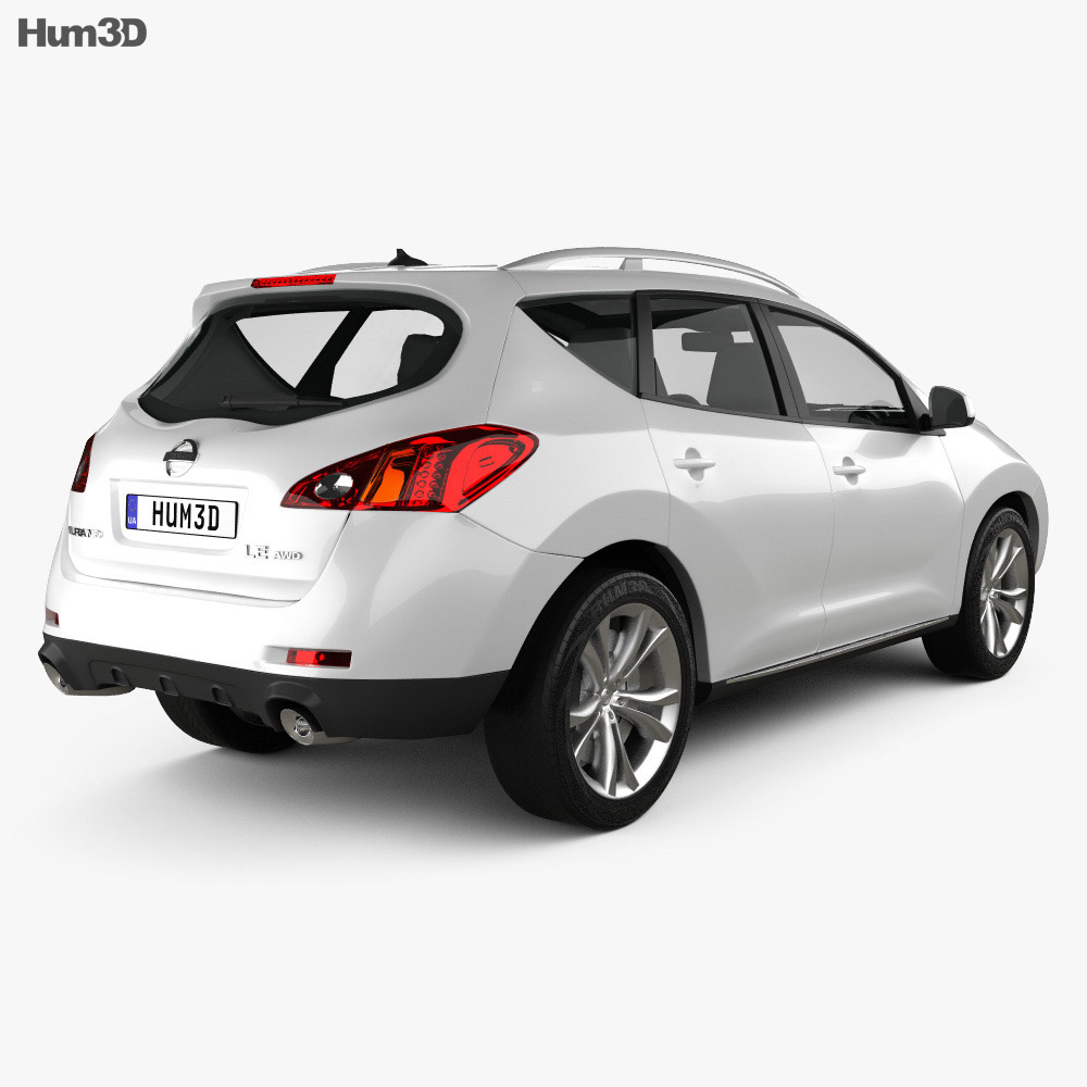 Nissan Murano 2010 3d model back view