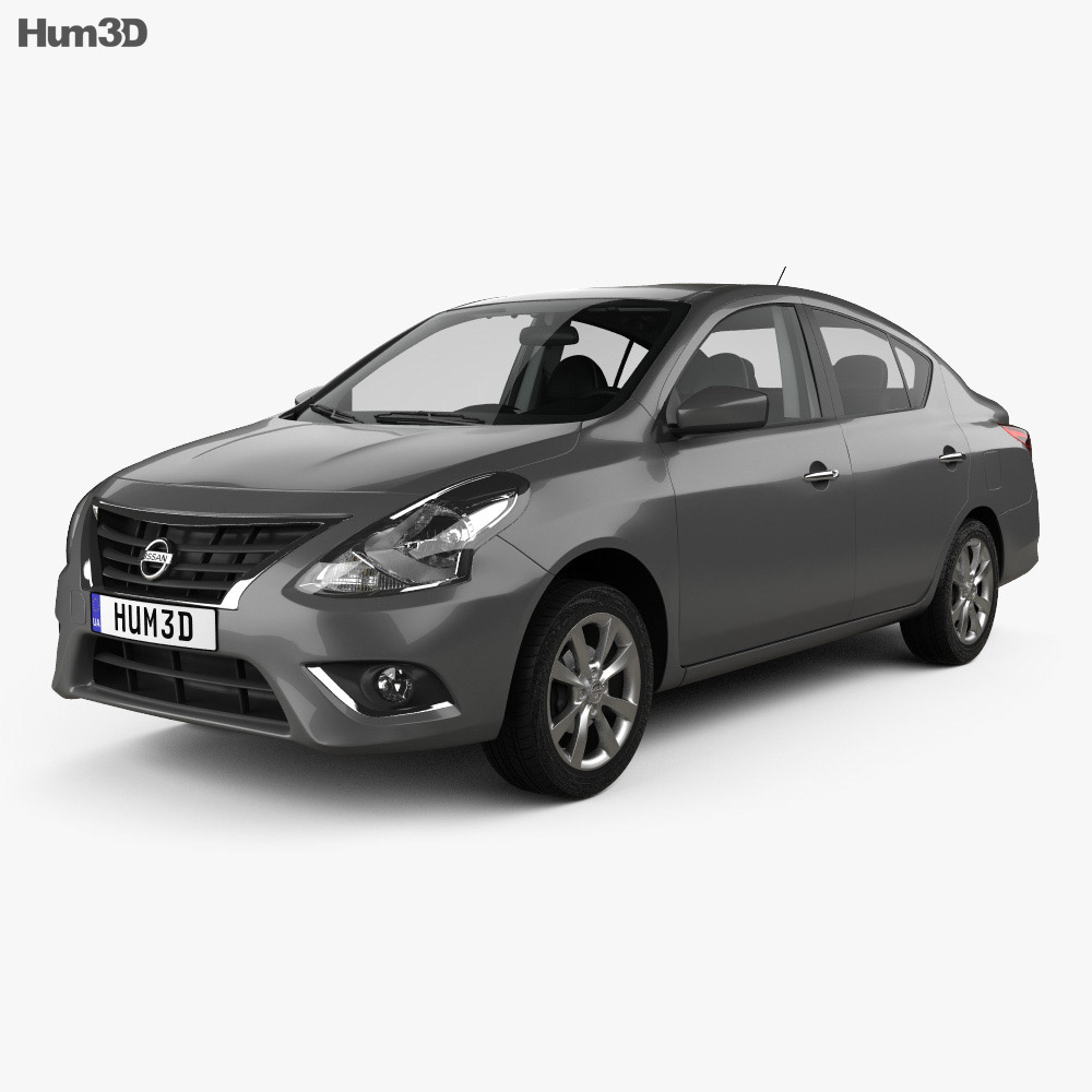 Nissan Versa Sense With Hq Interior 2018 3d Model Vehicles On Hum3d 0754