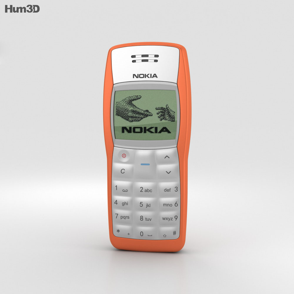 Nokia 1100 Orange 3d model