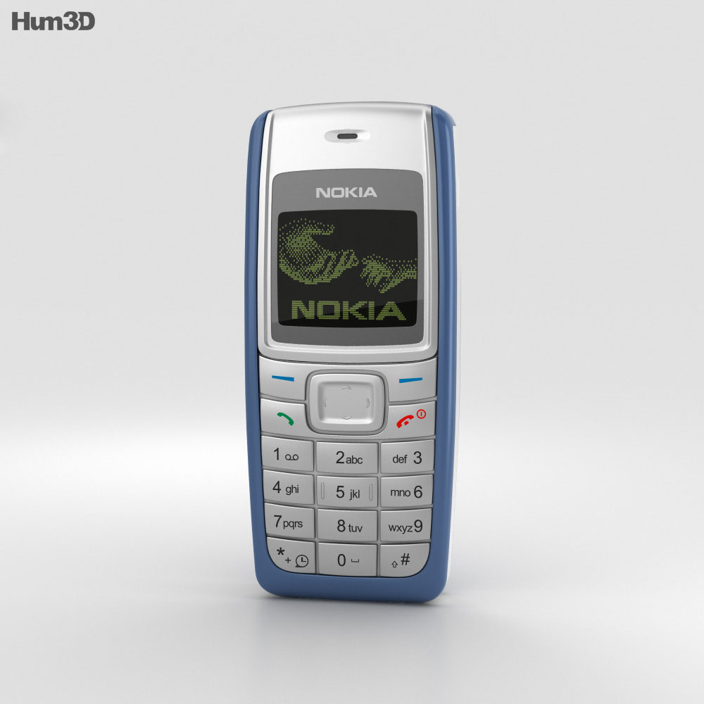 Nokia 1110 Blue 3d model