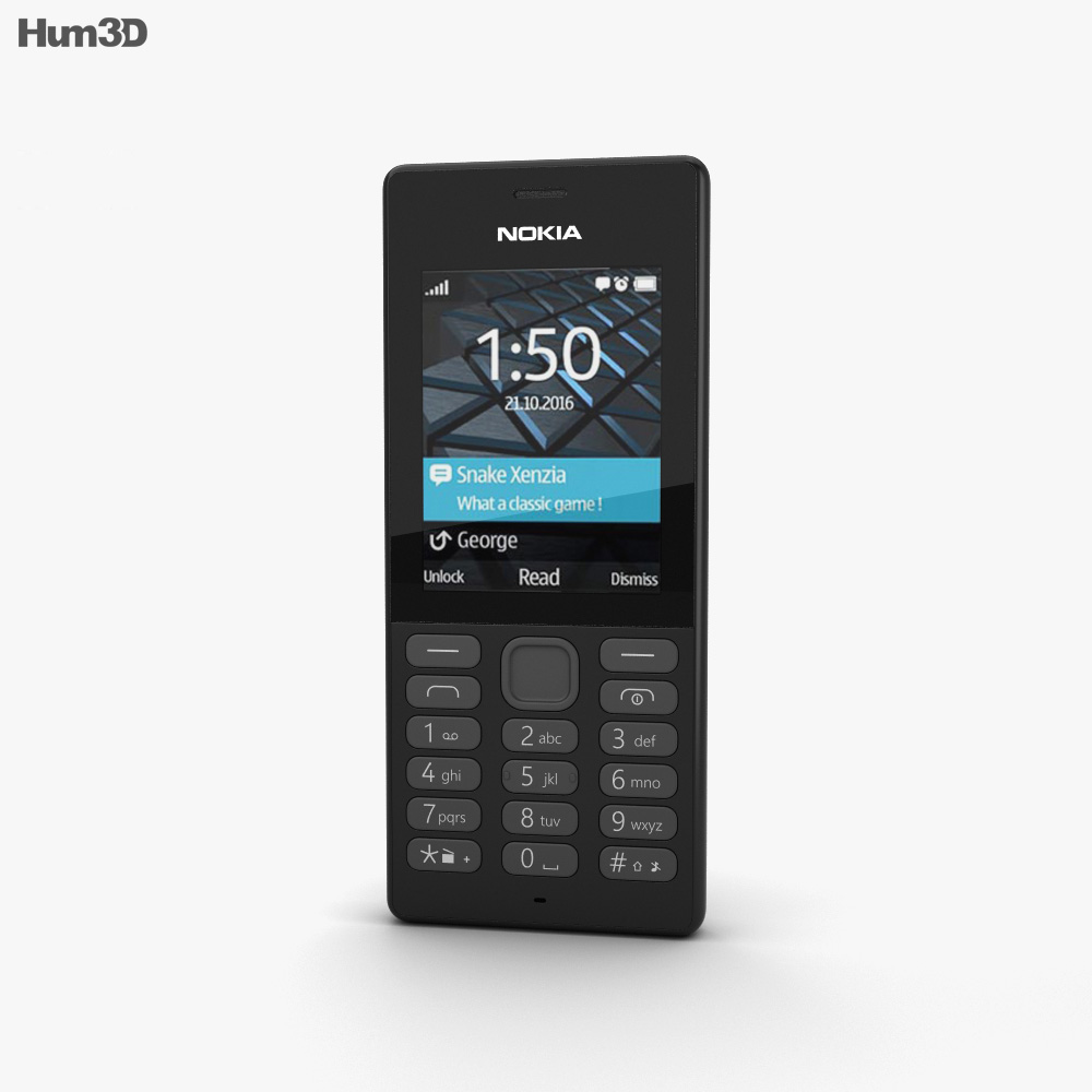 Nokia 150 Nero Modello 3D