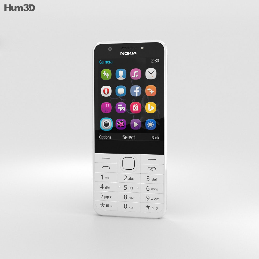 Nokia 230 Dual SIM White 3d model