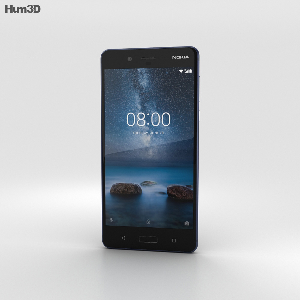 Nokia 8 Tempered Blue Modello 3D