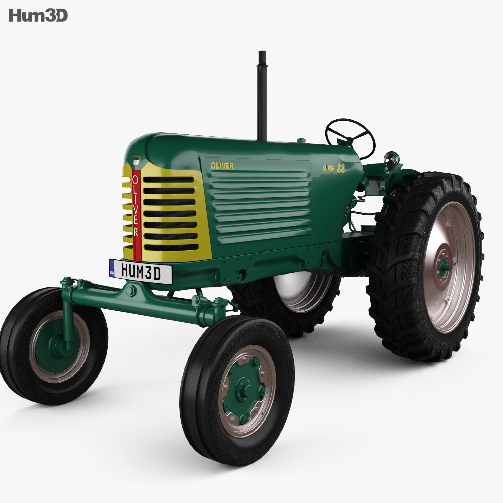 Oliver Super 88 1958 3Dモデル