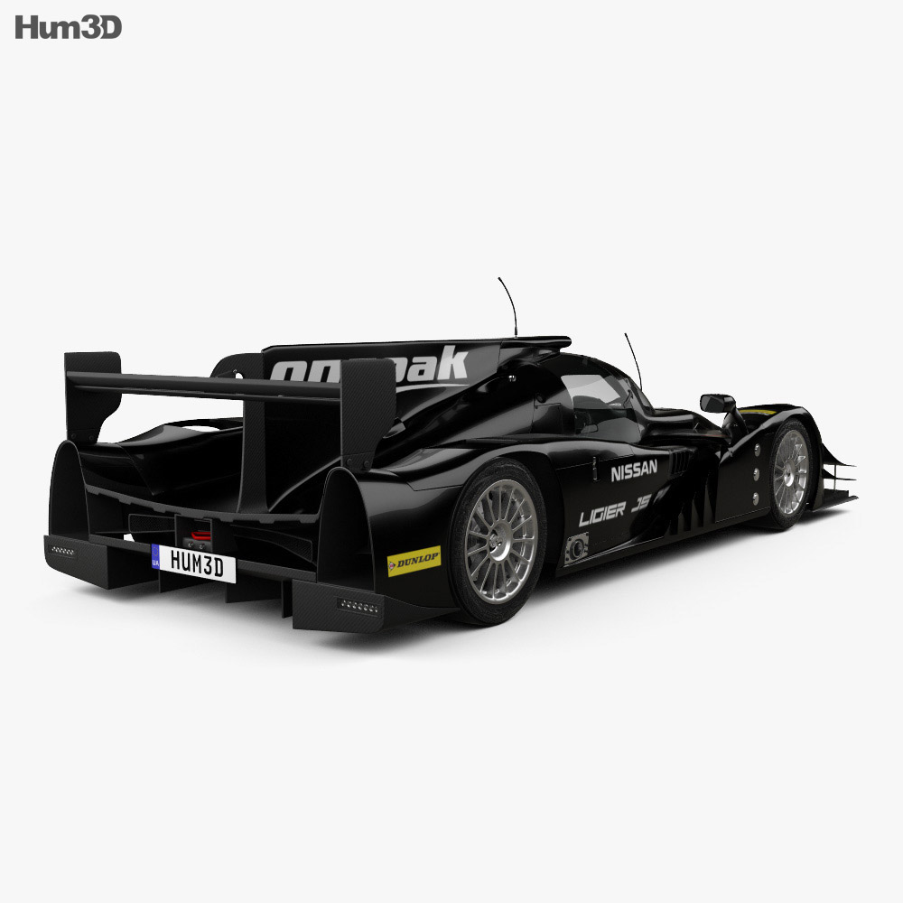 Onroak Automotive Ligier JS P2 2015 Modèle 3d vue arrière