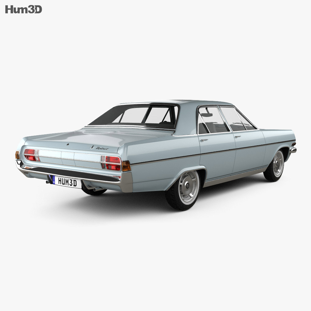 Opel Diplomat (A) 1964 3D 모델  back view