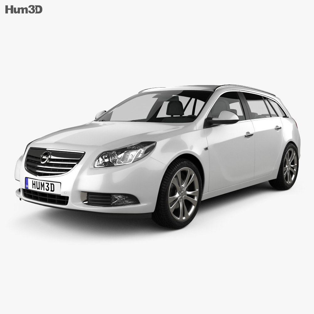 mistress infinite Messed up Opel Insignia Sports Tourer 2012 3D model - Vehicles on Hum3D