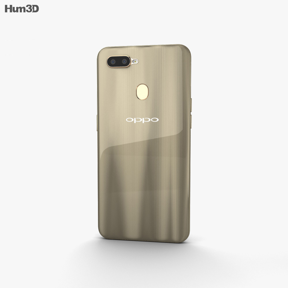  Oppo  A7  Glaring Gold  3D model Electronics on Hum3D