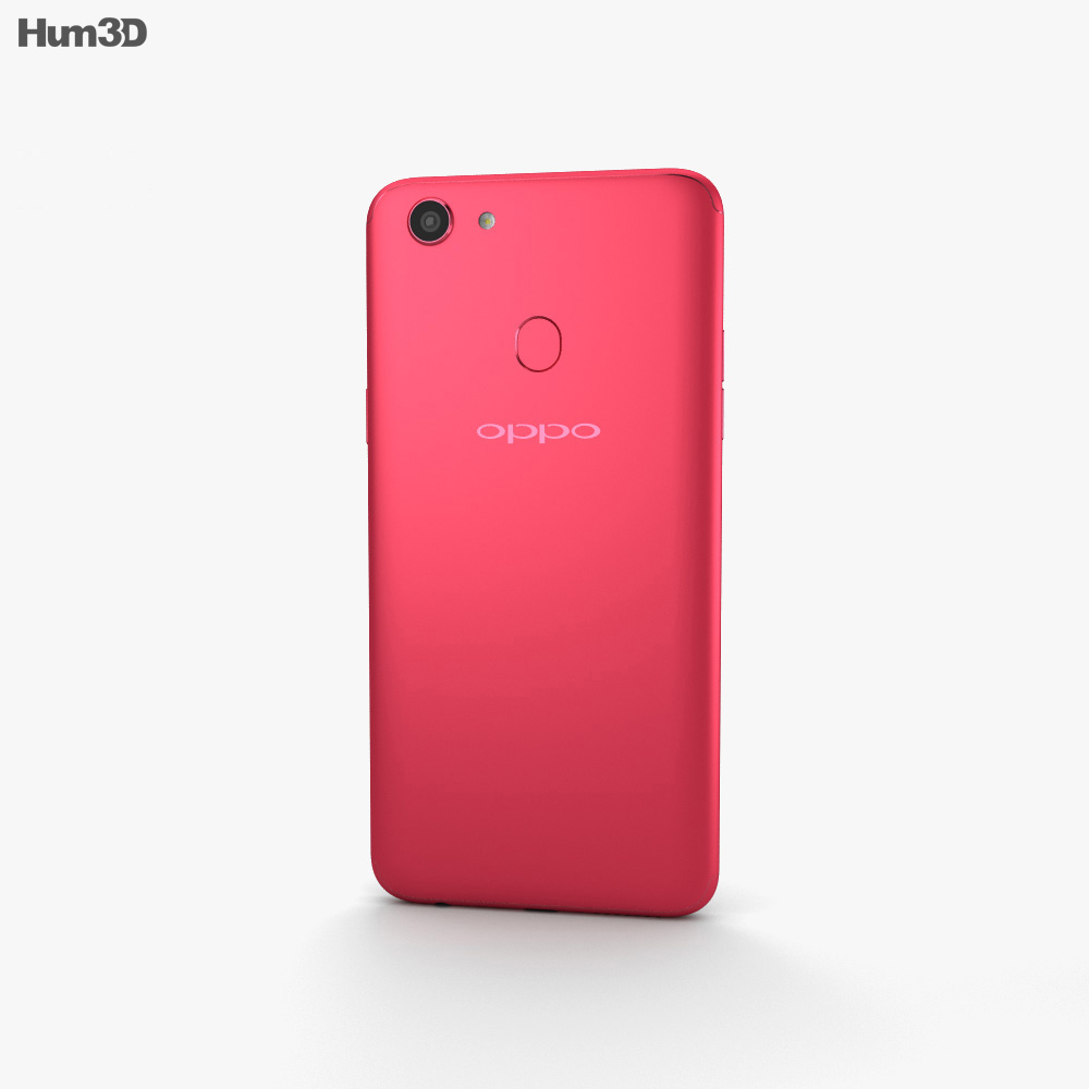  Oppo F5 Red 3D model Electronics on Hum3D