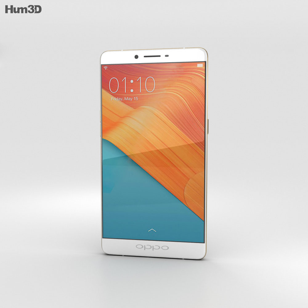 Oppo R7 Plus Golden 3d model