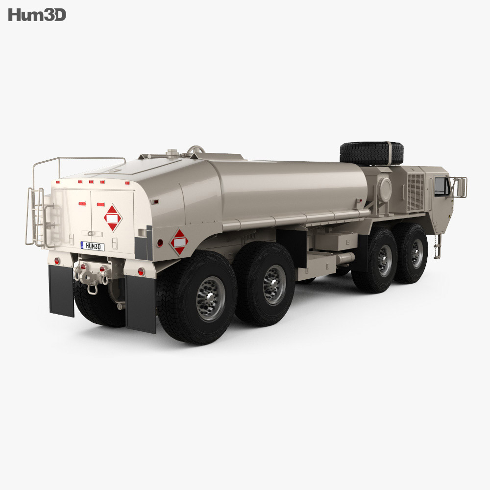 Oshkosh HEMTT M978A4 Fuel Servicing Truck 2014 3d model back view