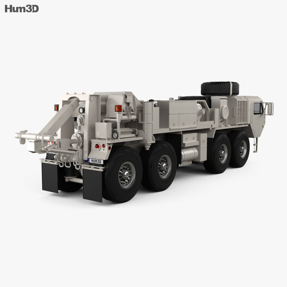 Oshkosh HEMTT M984A4 Wrecker Truck 2014 3Dモデル 後ろ姿