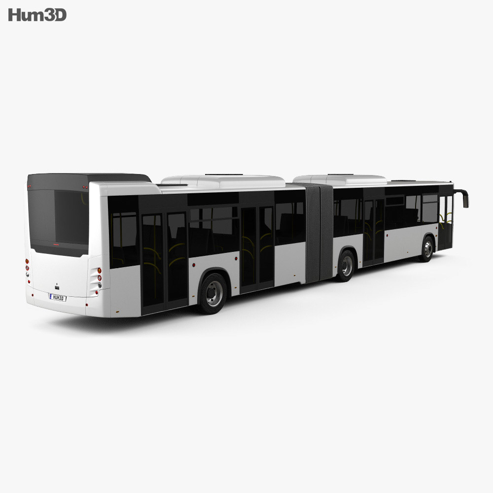 Otokar Kent C Articulated Bus 2015 3d model back view