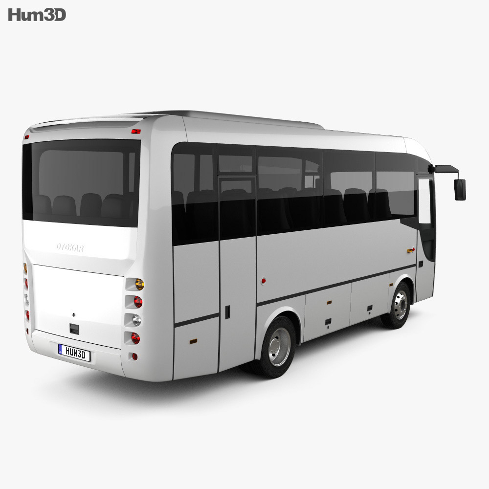 Otokar Tempo bus 2014 3d model back view