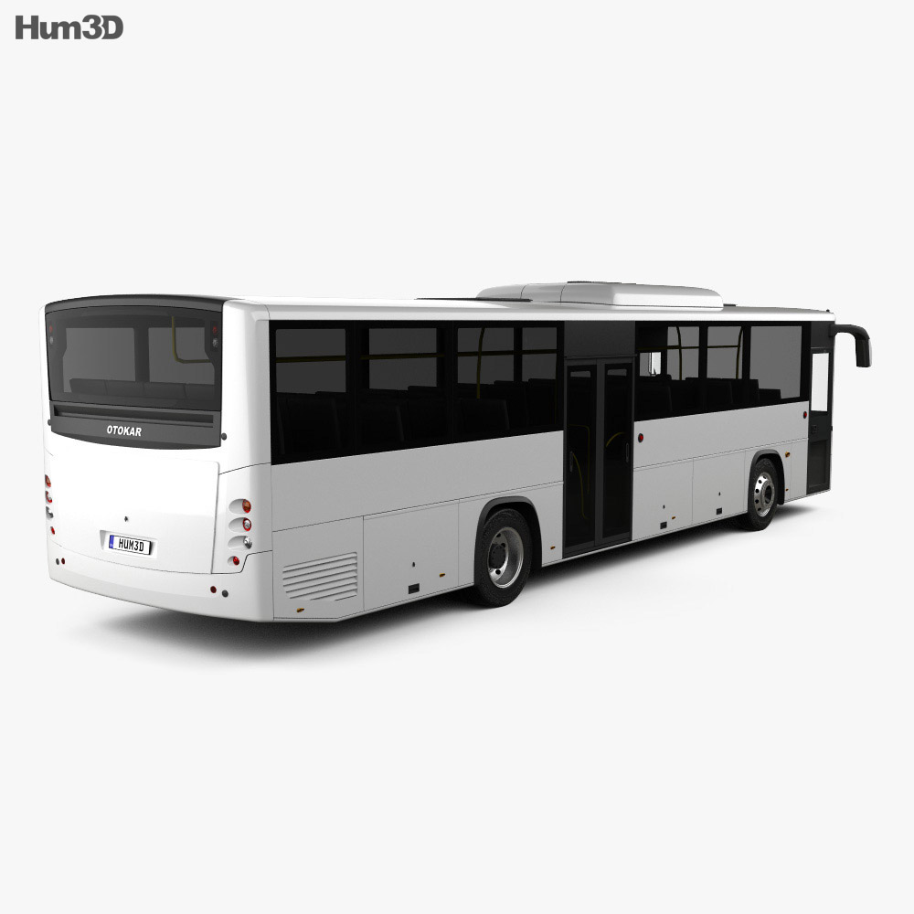 Otokar Territo U bus 2012 3d model back view