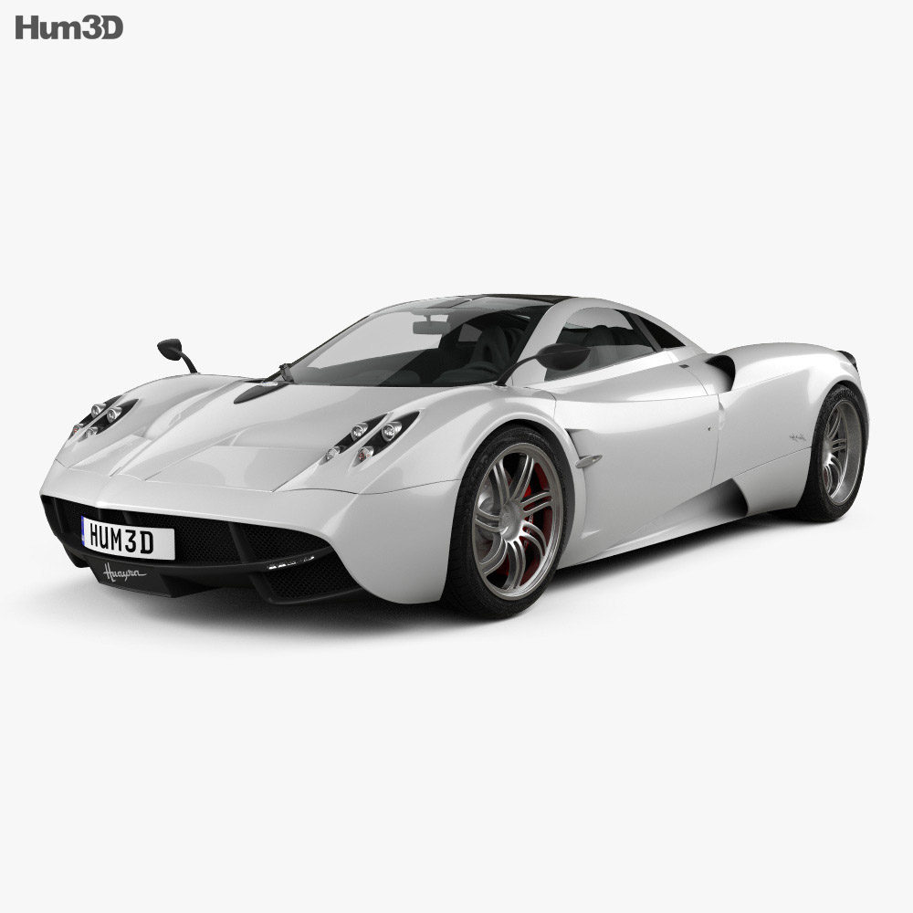 Pagani Huayra 2012 3D model - Vehicles on Hum3D