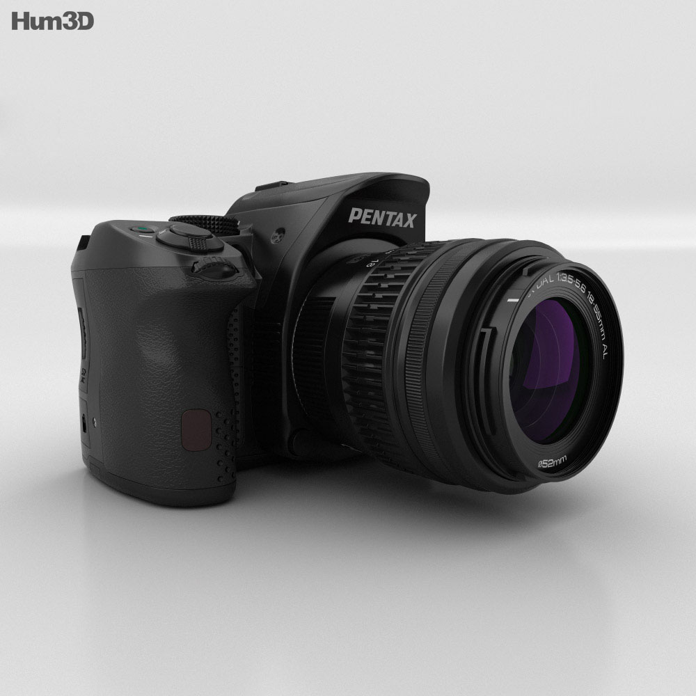 Pentax K-30 黒 3Dモデル