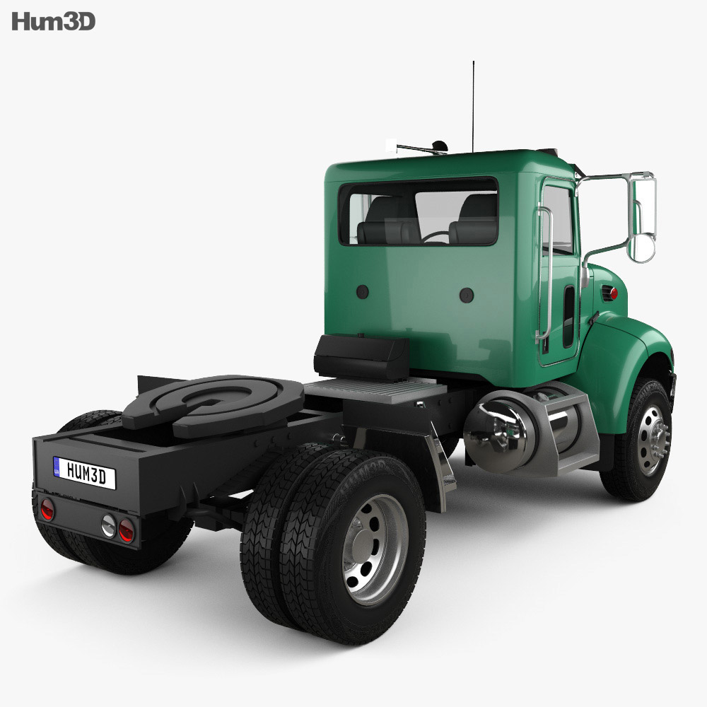 Peterbilt 335 HE Tractor Truck 2015 3d model back view