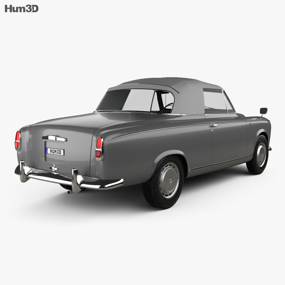 Peugeot 403 Convertibile 1959 Modello 3D vista posteriore