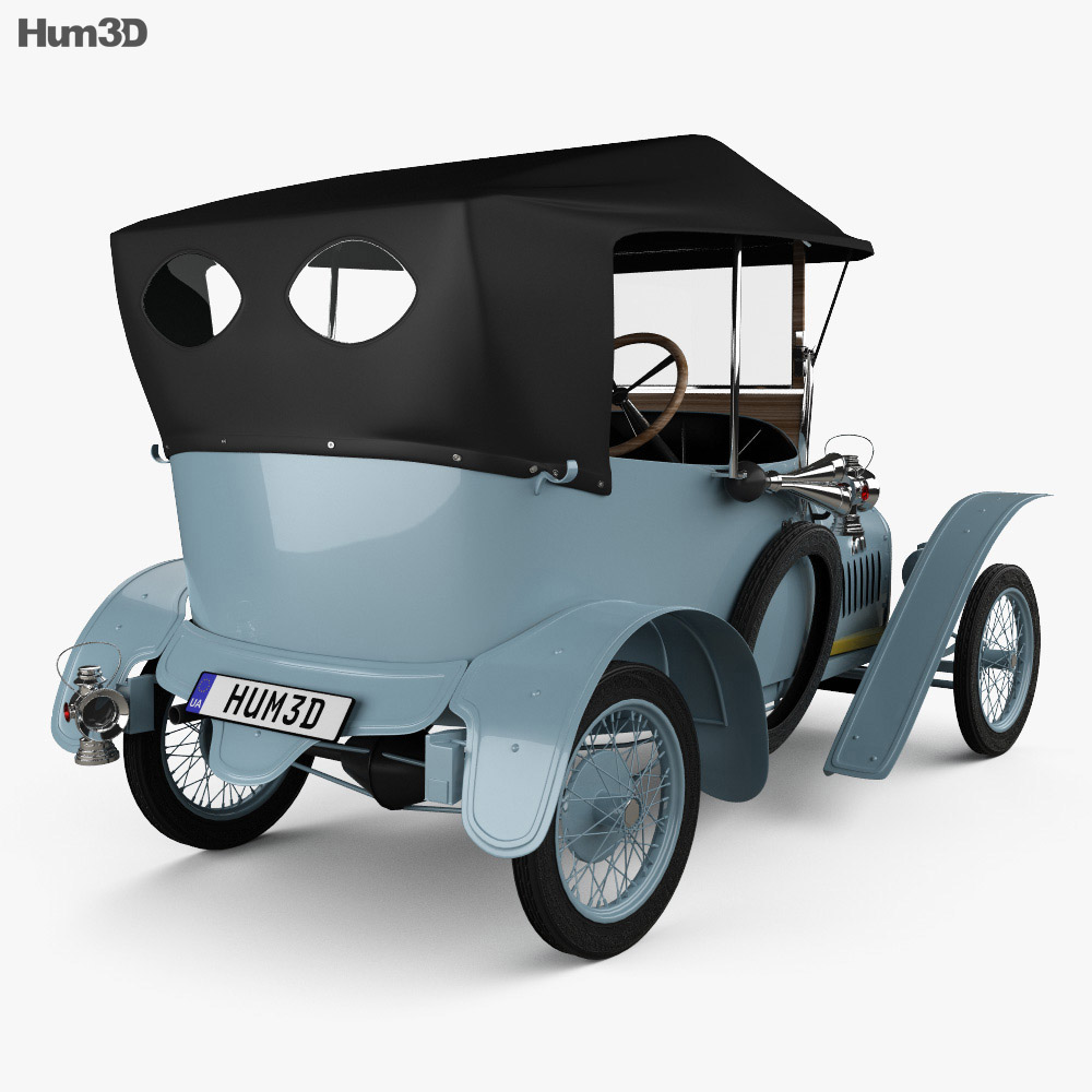 Peugeot Type Bp1 Bebe 1913 3d Model Vehicles On Hum3d