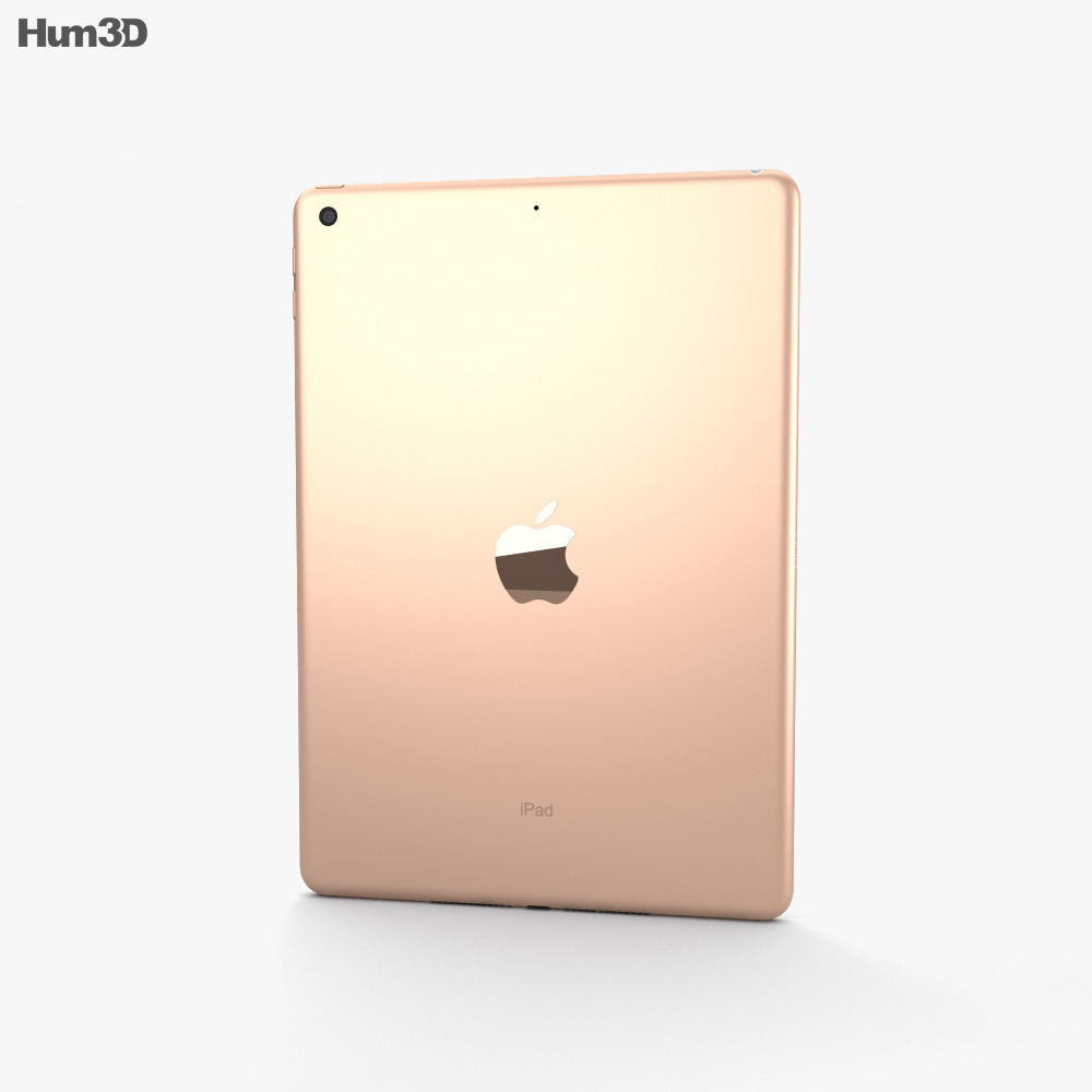 Apple iPad 10.2 Gold 3d model