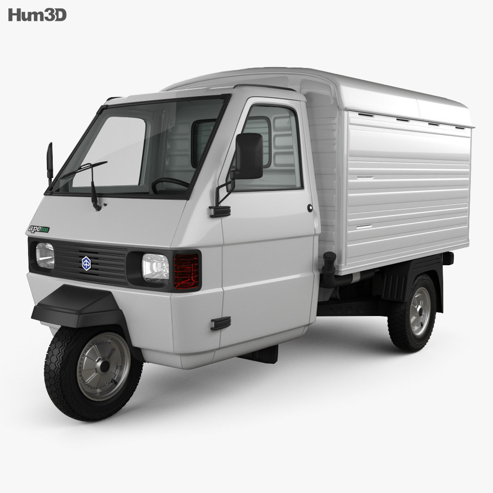 Piaggio Ape TM Panel Van 2016 3D model - Vehicles on Hum3D