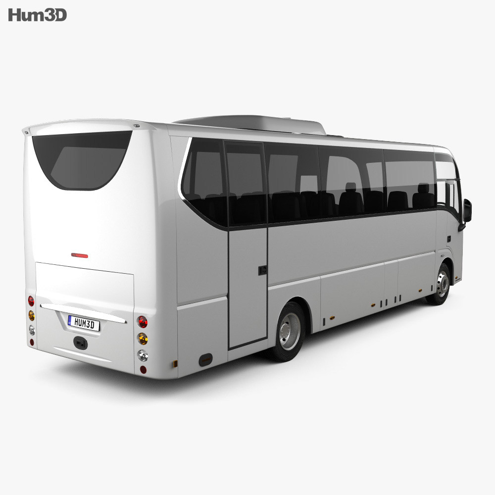 Plaxton Cheetah XL Bus 2016 3D-Modell Rückansicht