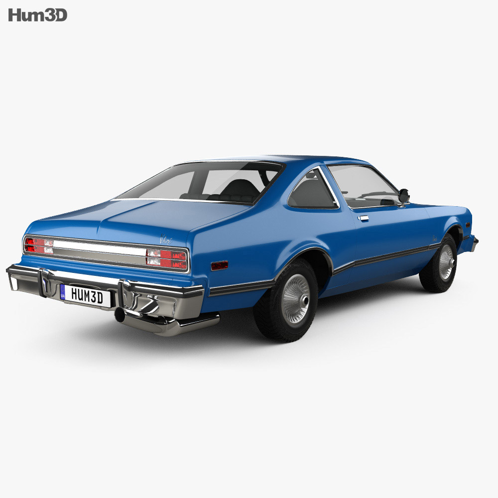 Plymouth Volare coupe 1977 3d model back view