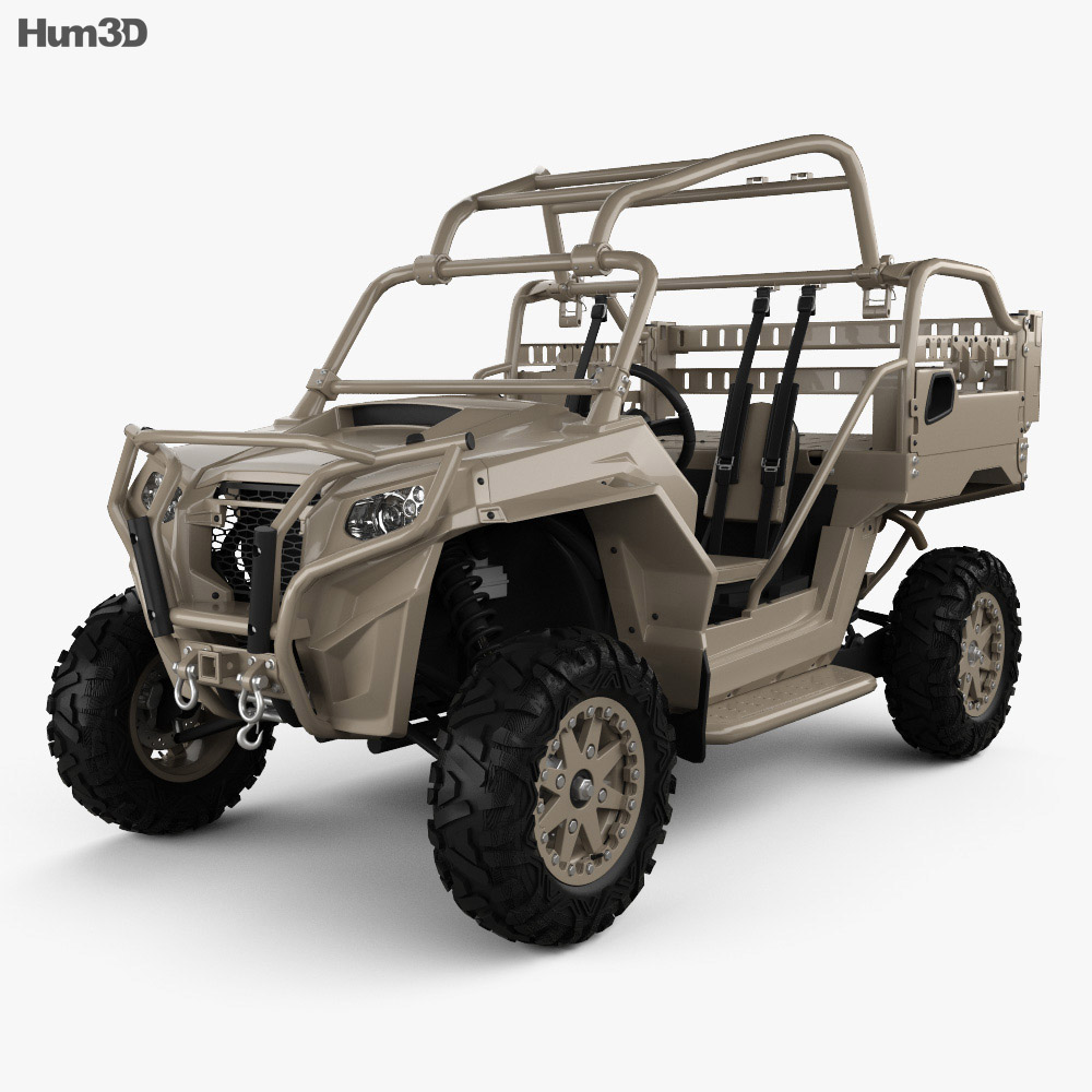 Polaris MRZR 2 Military Tan 2016 3D модель