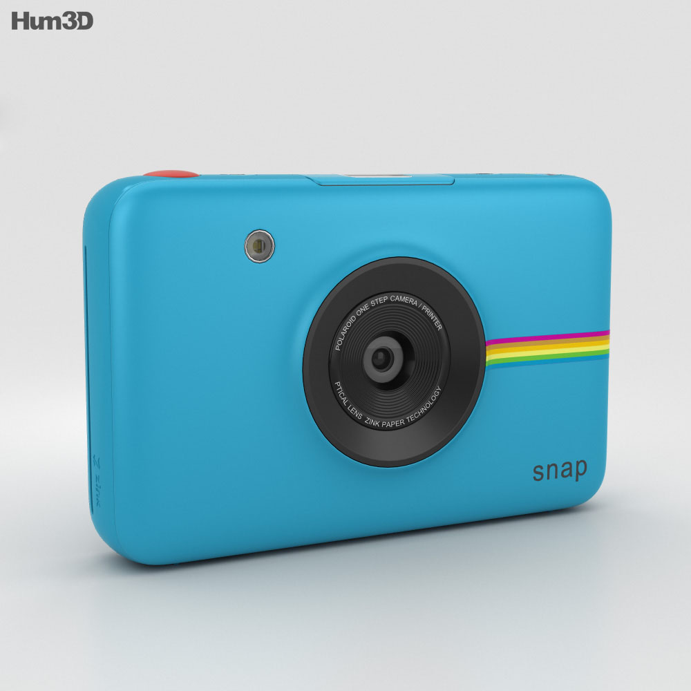 Polaroid Snap Instant 디지털 카메라 Blue 3D 모델 