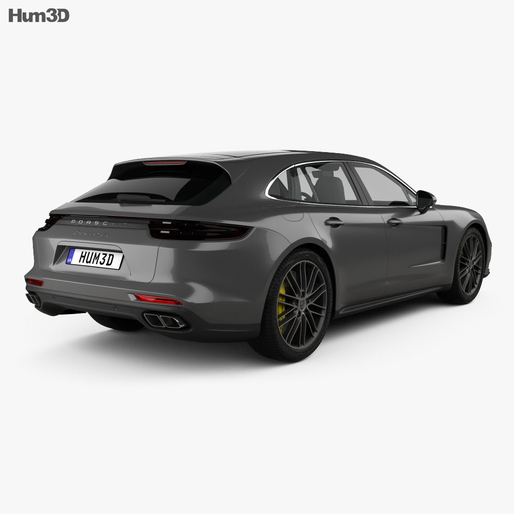 Porsche Panamera Sport Turismo Turbo 2020 Modello 3D vista posteriore