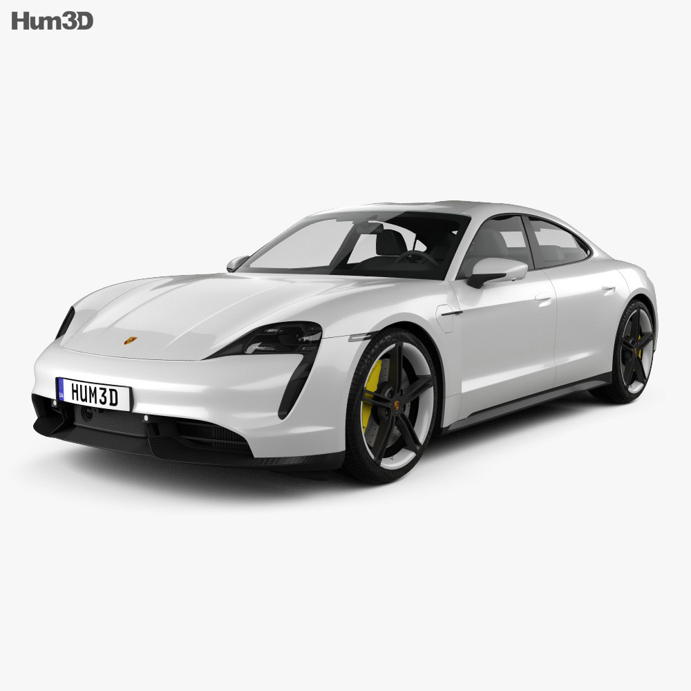 Porsche Taycan Turbo S 2022 3D модель