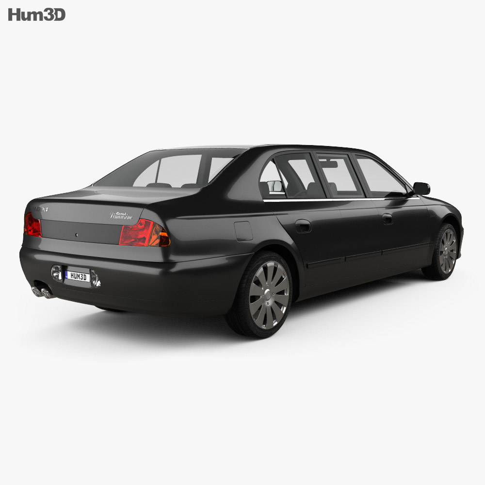 Proton Perdana Grand 加长轿车 2004 3D模型 后视图