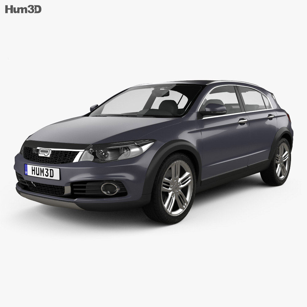 Qoros 3 Cross 混合動力 2016 3D模型
