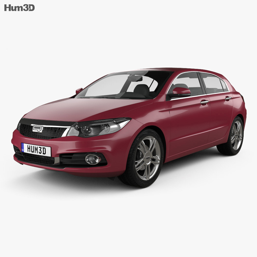 Qoros 3 hatchback 2016 3d model