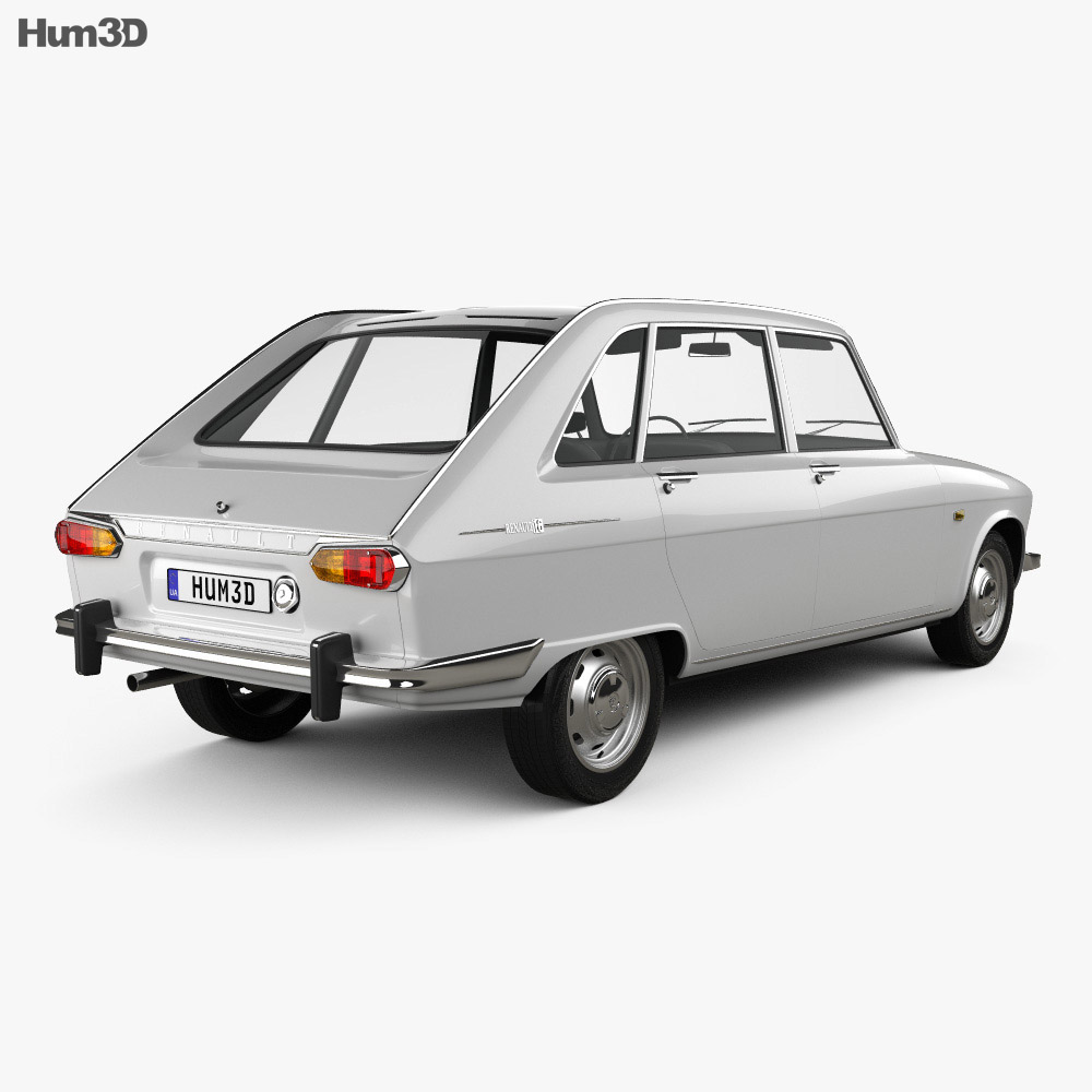 Renault 16 1965 3D 모델  back view