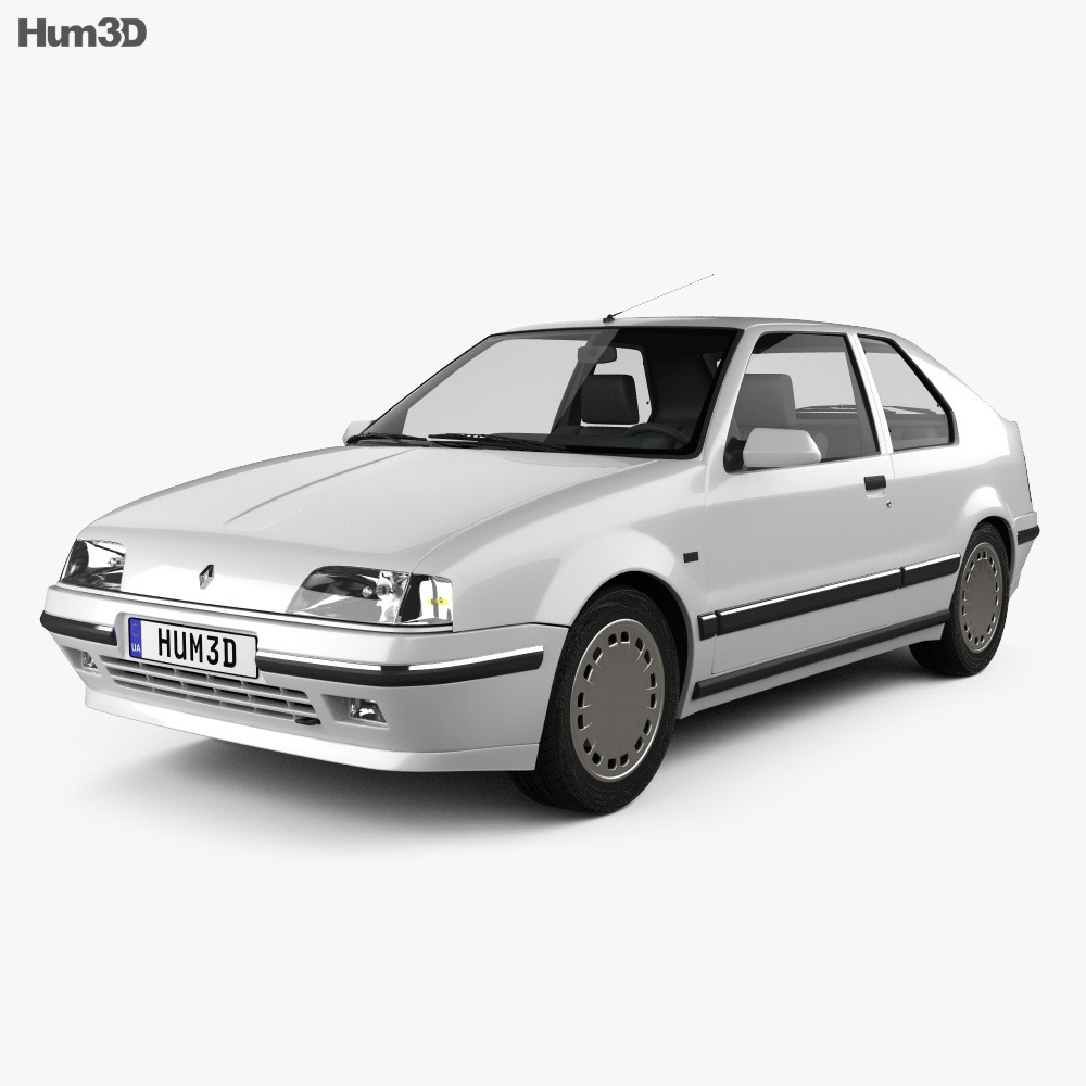 Renault 19 3 portes hatchback 1988 Modèle 3d