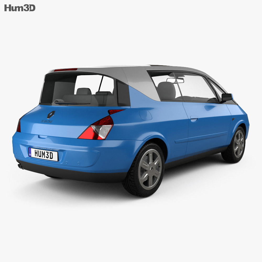 Renault Avantime 2019 3d model back view