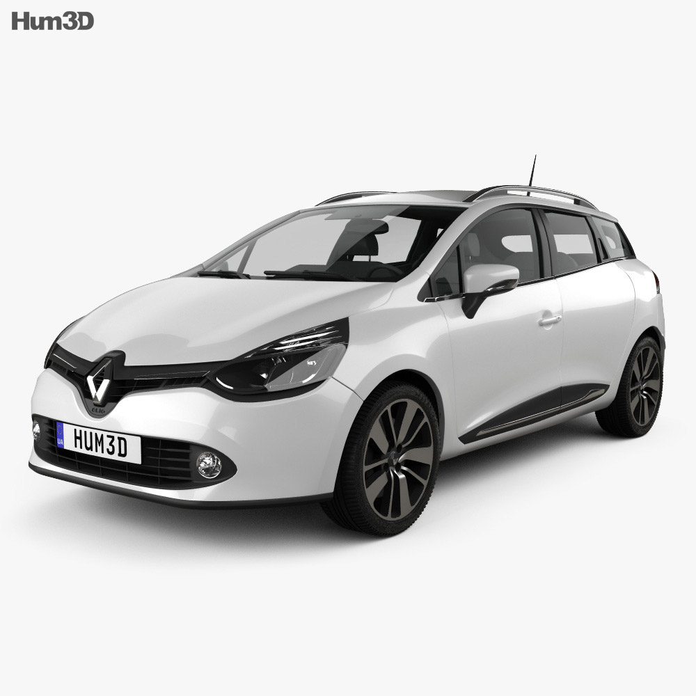 Renault Clio IV Estate 2016 3D 모델 