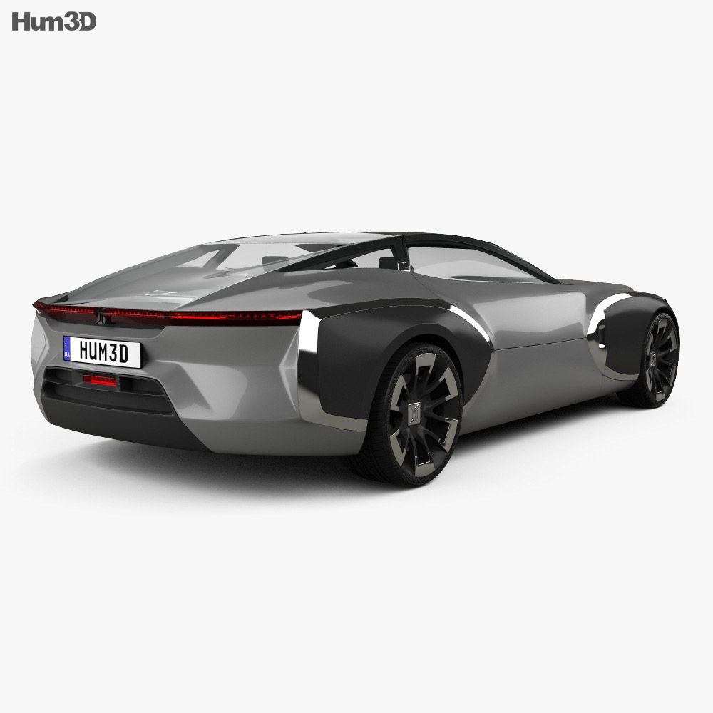 Renault Coupe C 2016 3d model back view