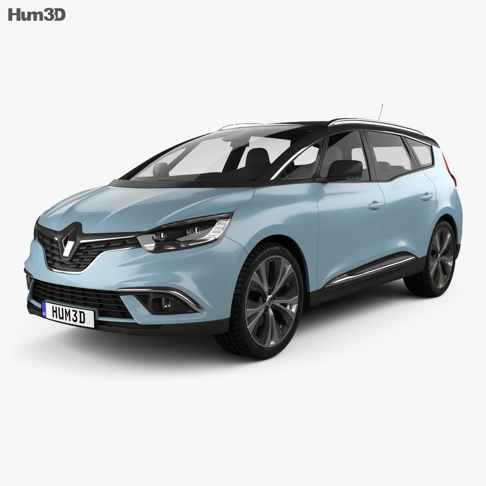 Renault Grand Scenic Dynamique S Nav 2020 3d model