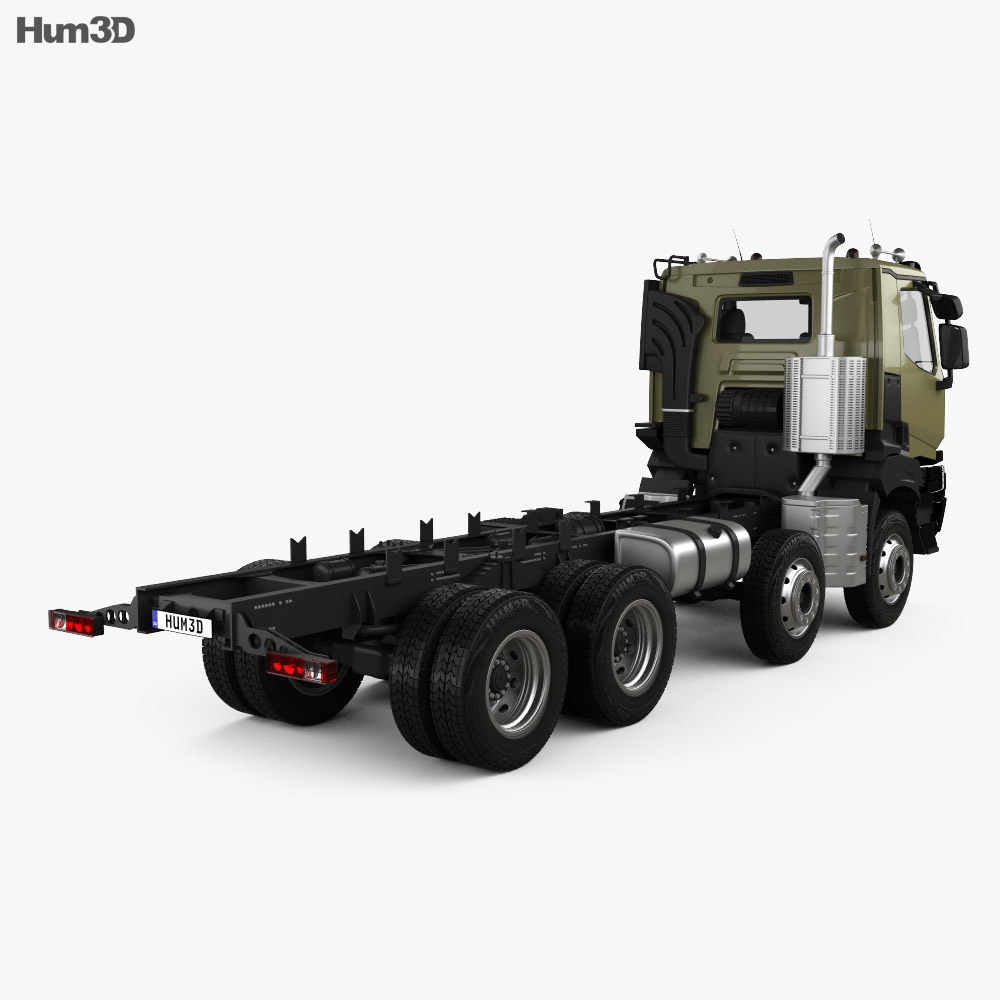 Renault K 430 Chassis Truck 2016 3d model back view