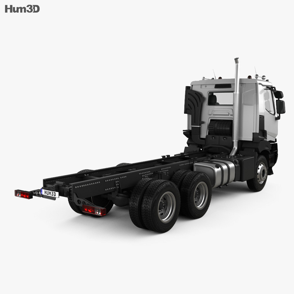 Renault K Day Cab Chassis Truck 2019 3d model back view