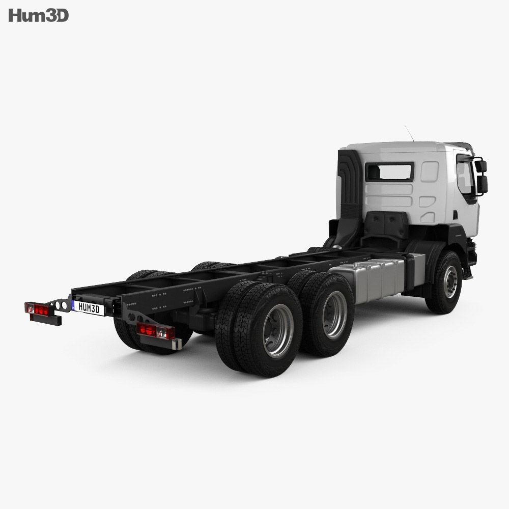 Renault Kerax Chassis 2013 3d model back view