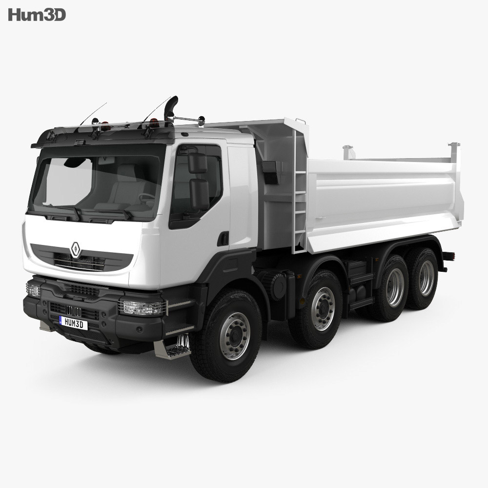 Renault Kerax Tiper 4 Axle 11 3d Model Vehicles On Hum3d