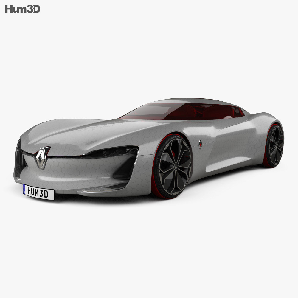 Renault Trezor with HQ interior 2019 3d model