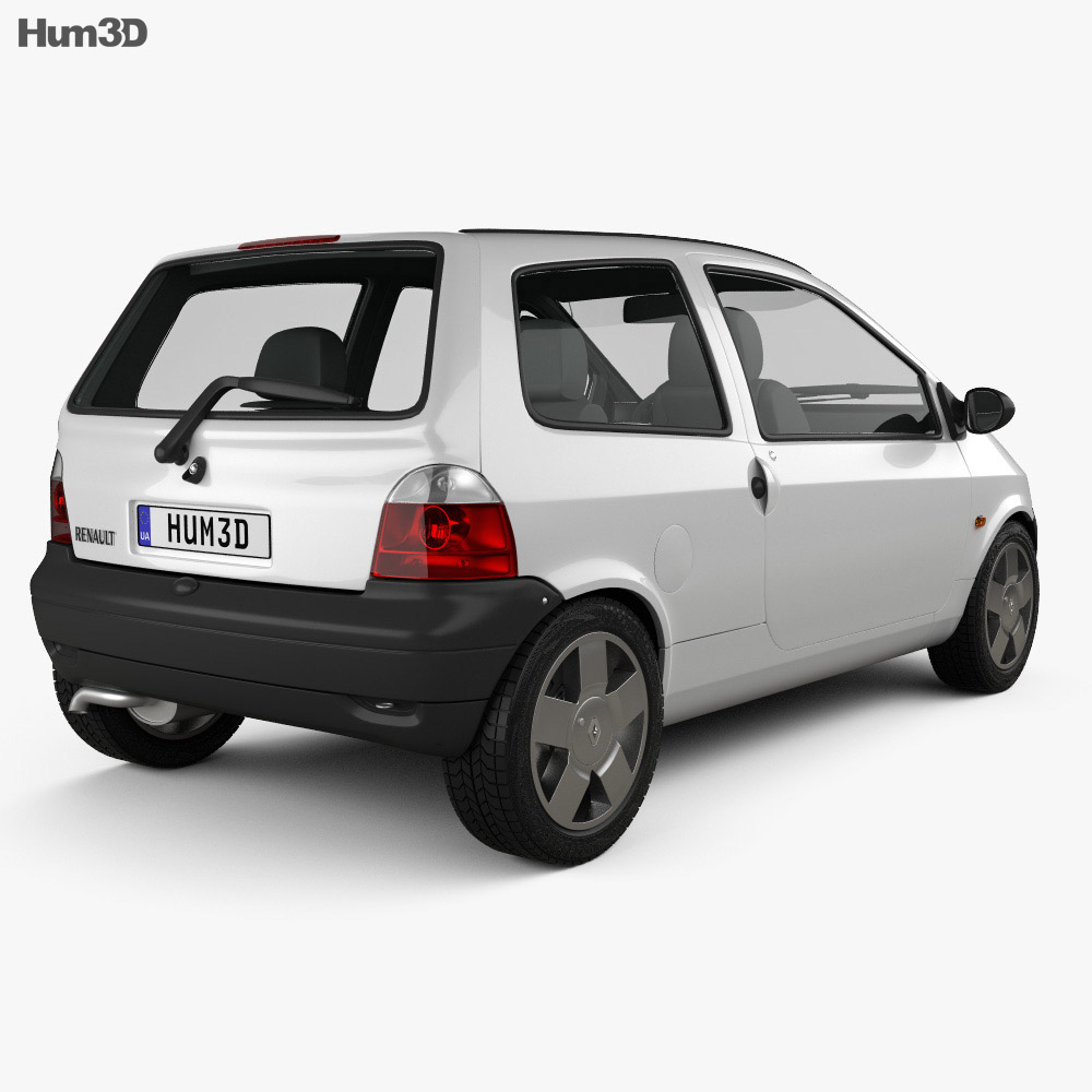 Renault Twingo 2007 3Dモデル 後ろ姿