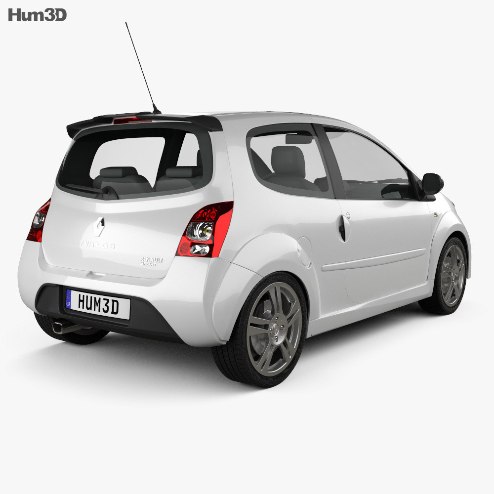 Renault Twingo RS 2012 3d model back view