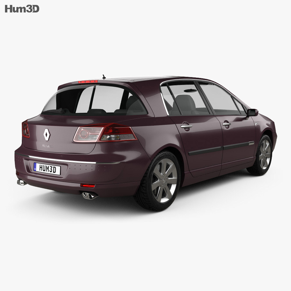Renault Vel Satis 2009 3D 모델  back view
